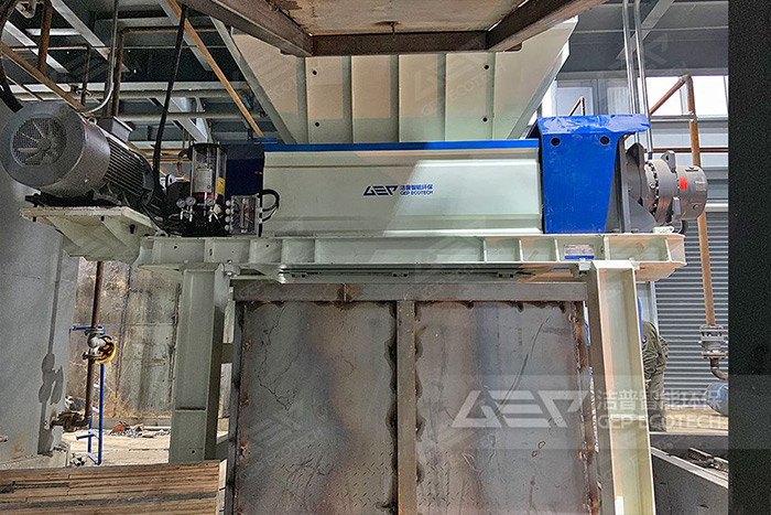 河南200L鐵皮油桶破碎機處理系統項目